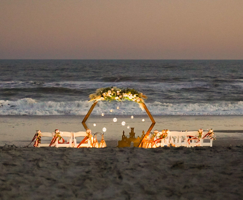 Beach Wedding Topsail Island NC