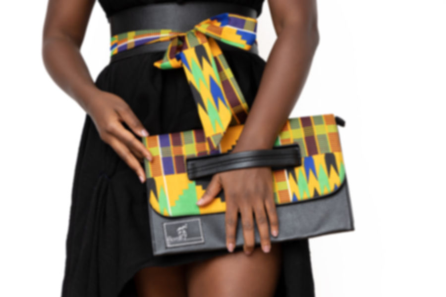 Kente clutch