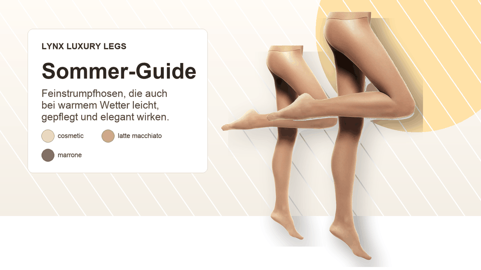 Animierter Sommer-Teaser für Feinstrumpfhosen