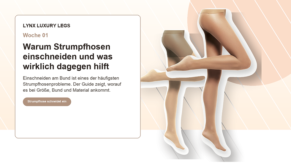 Warum Strumpfhosen einschneiden und was wirklich dagegen hilft