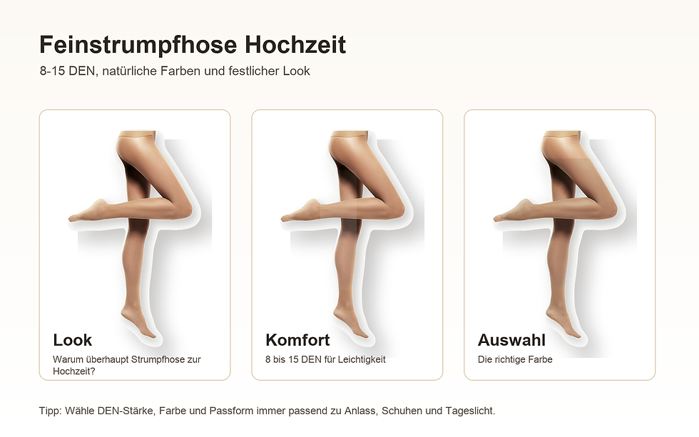 Feinstrumpfhose Hochzeit