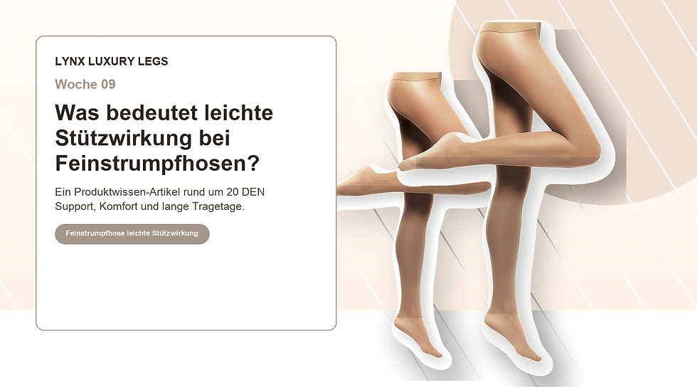 Was bedeutet leichte Stützwirkung bei Feinstrumpfhosen?