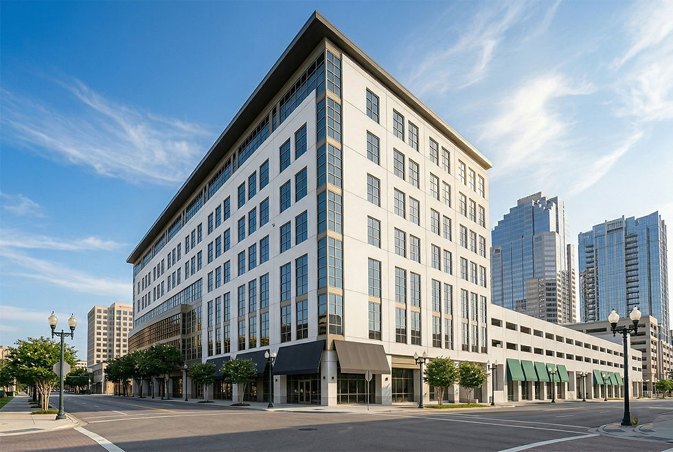 Exterior view of the Pure Renewal medical office building located at 801 N. Orange Ave, Suite 710 in Orlando, Florida