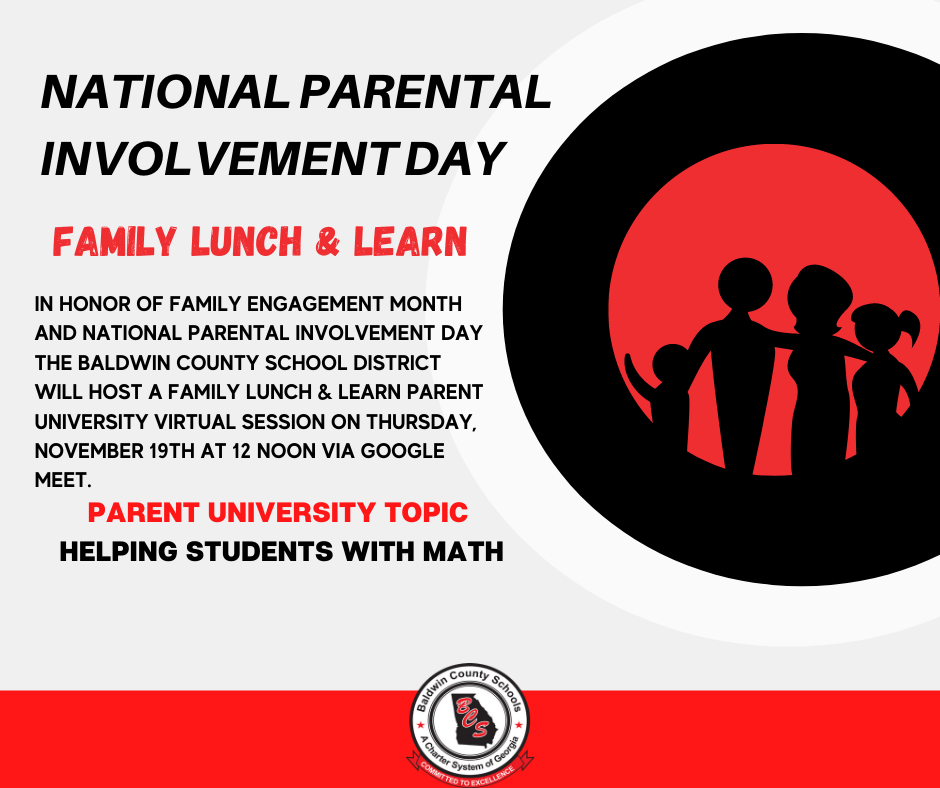 BCSD to Host Family Lunch & Learn Event on National Parental