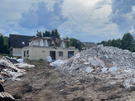 Bau Feld wird geräumt