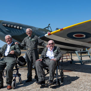 Three WWII veterans fulfil their dreams with unforgettable Spitfire flights
