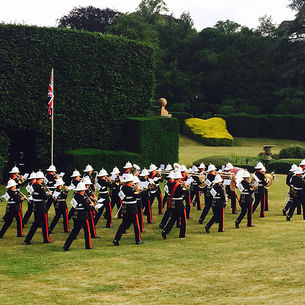 Taxi Charity attends Beating Retreat at Headley Court