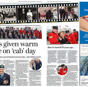 Veterans given warm welcome on ‘cab’ day, Worthing Herald