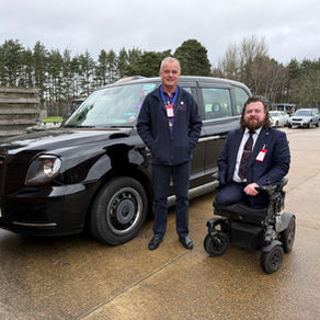 Taxi Charity escorts veterans to visit the Sappers at Gibraltar Barracks