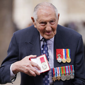 Mervyn Kersh receives the British Empire Medal at the Tower of London (and is interviewed by the BBC)
