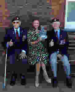 Ted pieri and Fred Glover with Katie Derham