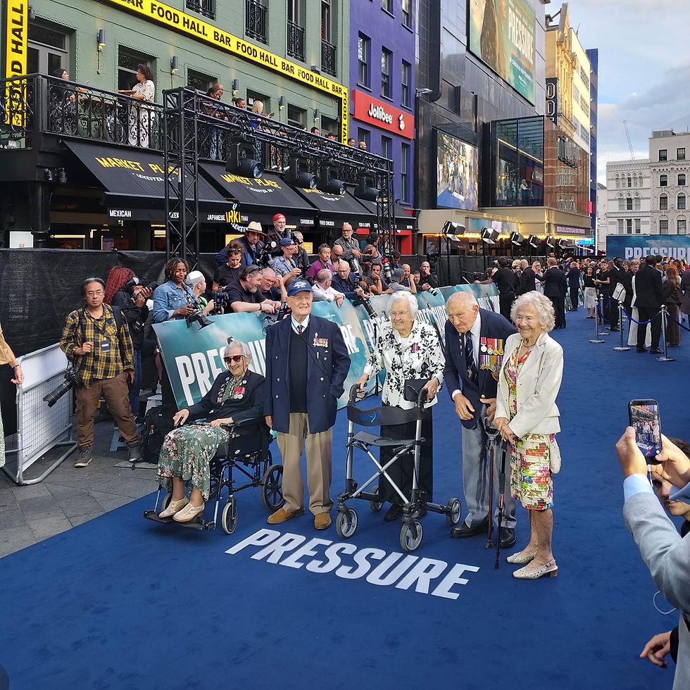 WWII veterans walk the red carpet at D-Day film premiere