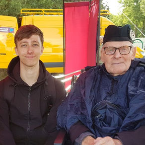 Tom Score is fundraising for the Taxi Charity by walking 100 miles across the Western Front