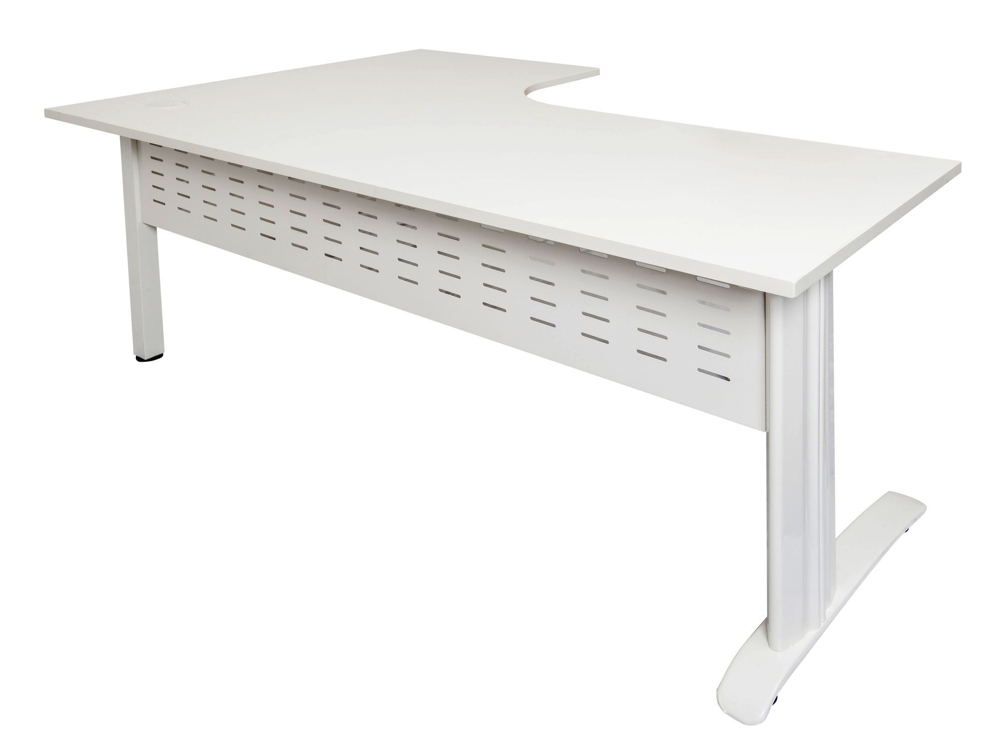 Rapid Span Corner Workstation - WHITE