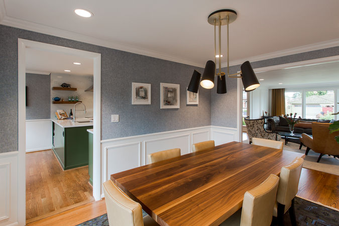 The dream started in Europe when the family would entertain regularly...now seating for 10 is easily accomplished and usable for everyday family dinners