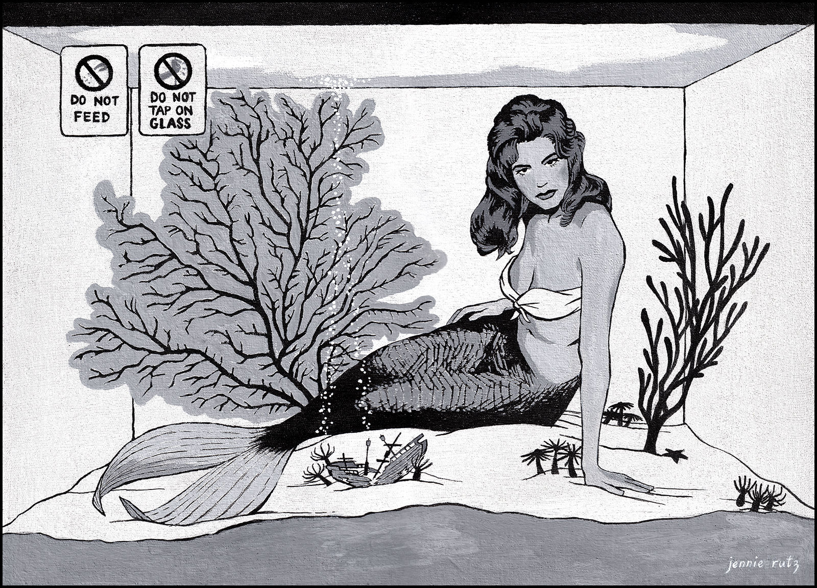 Vasca Mermaid Original Painting