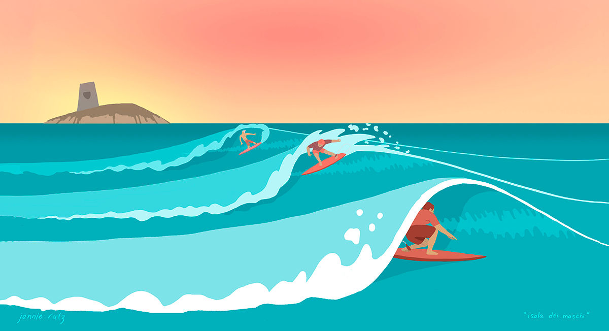 Isola dei Maschi Print