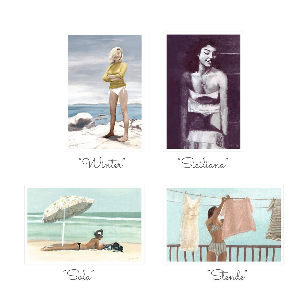 Thumbnail: 4 x 6" White Swirl Framed Print- Various