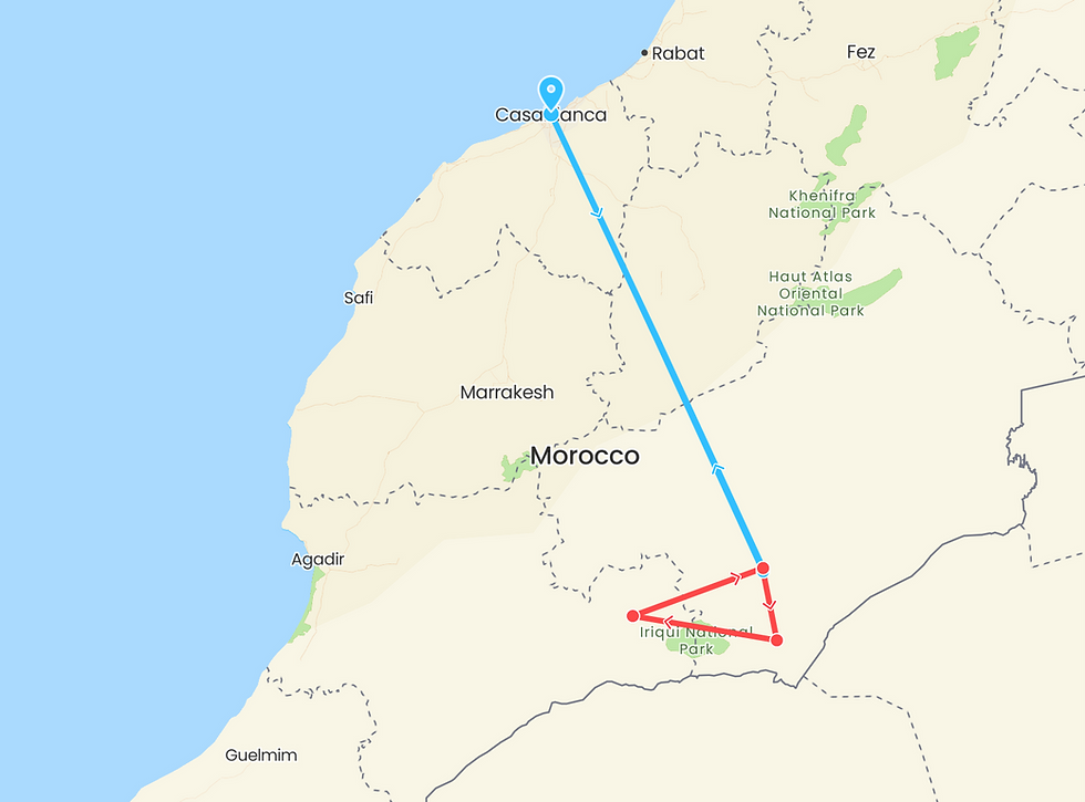 itinéraire tout compris weekend au sahra