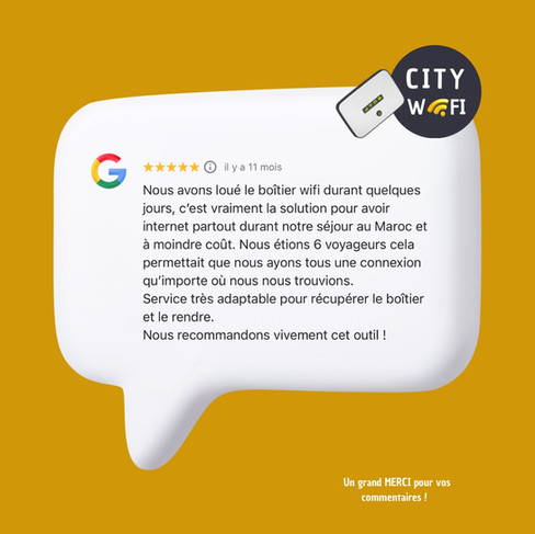 avis client City Wifi 