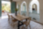 Riad Johara Marrakech amelkis dinning room and pool