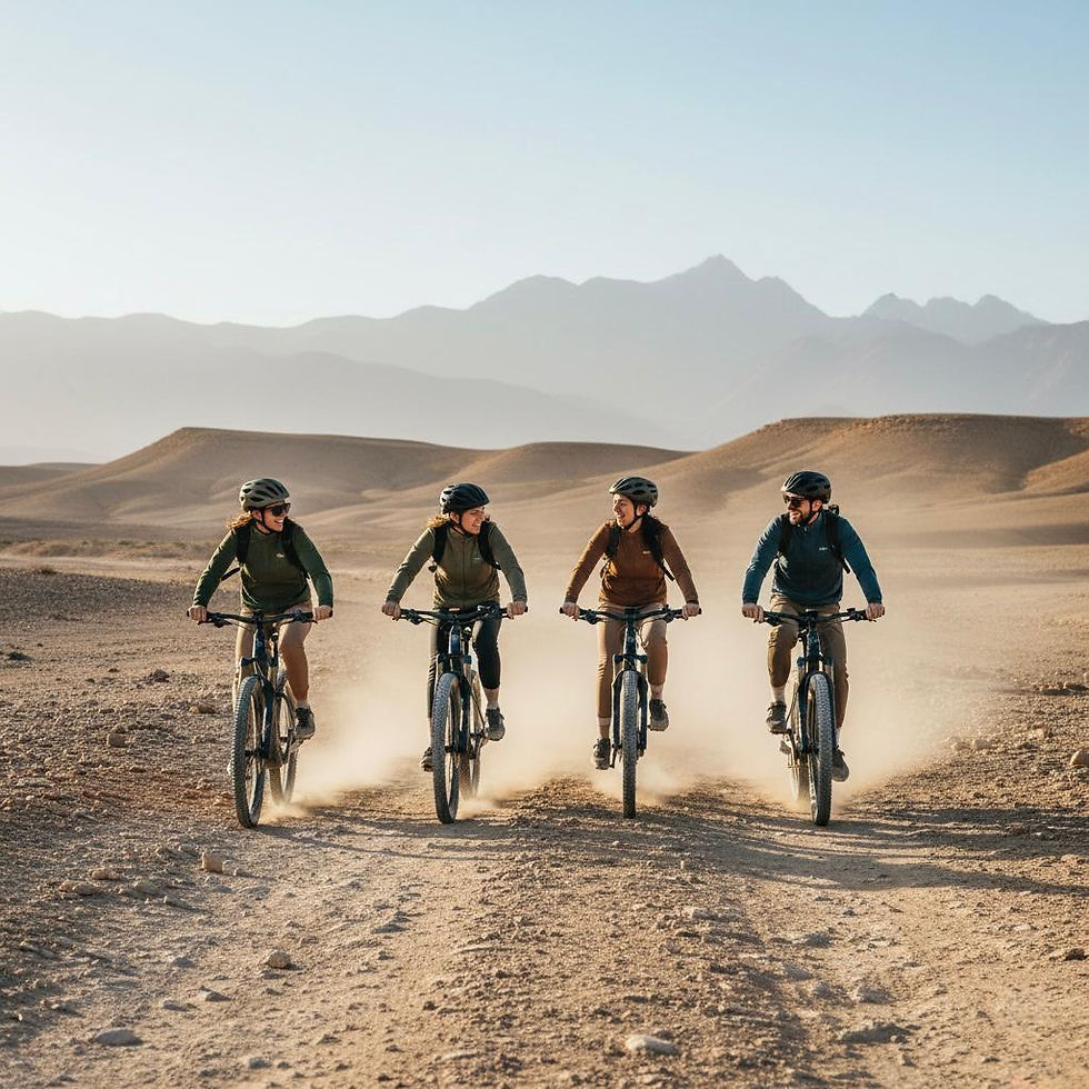activité eco-responsable marrakech balade en vélo électrique au désert d'agafay