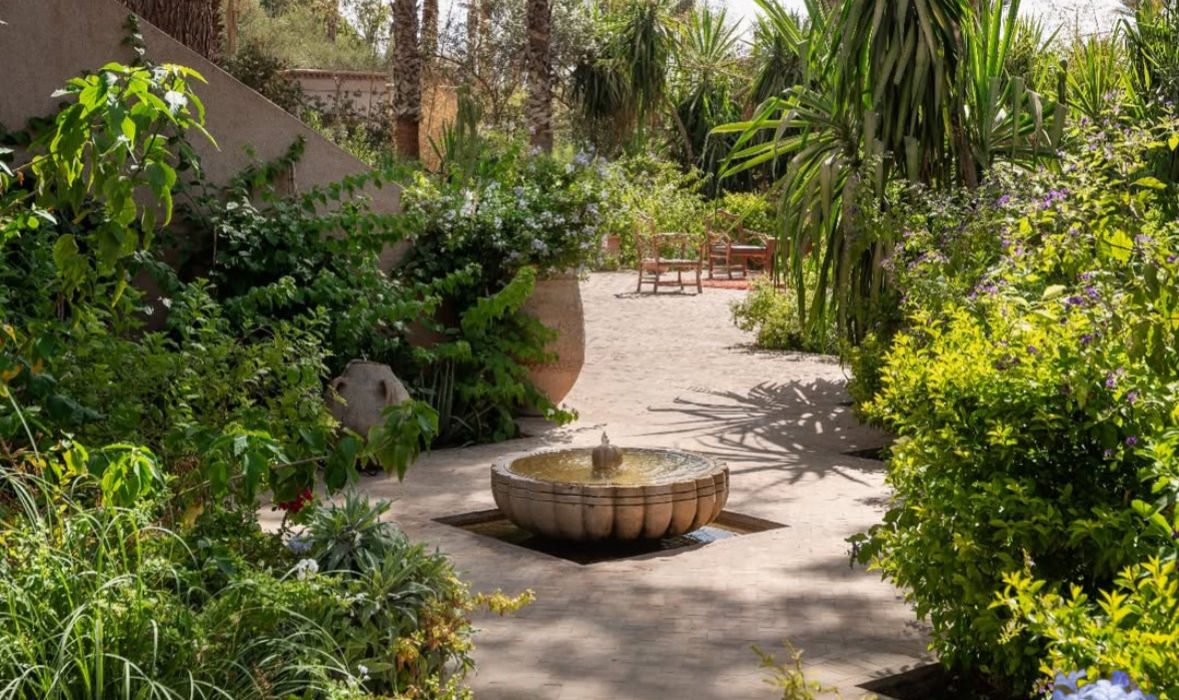 création jardin villa Marrakech