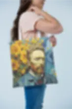 Van Gogh Temalı Bez Çanta
