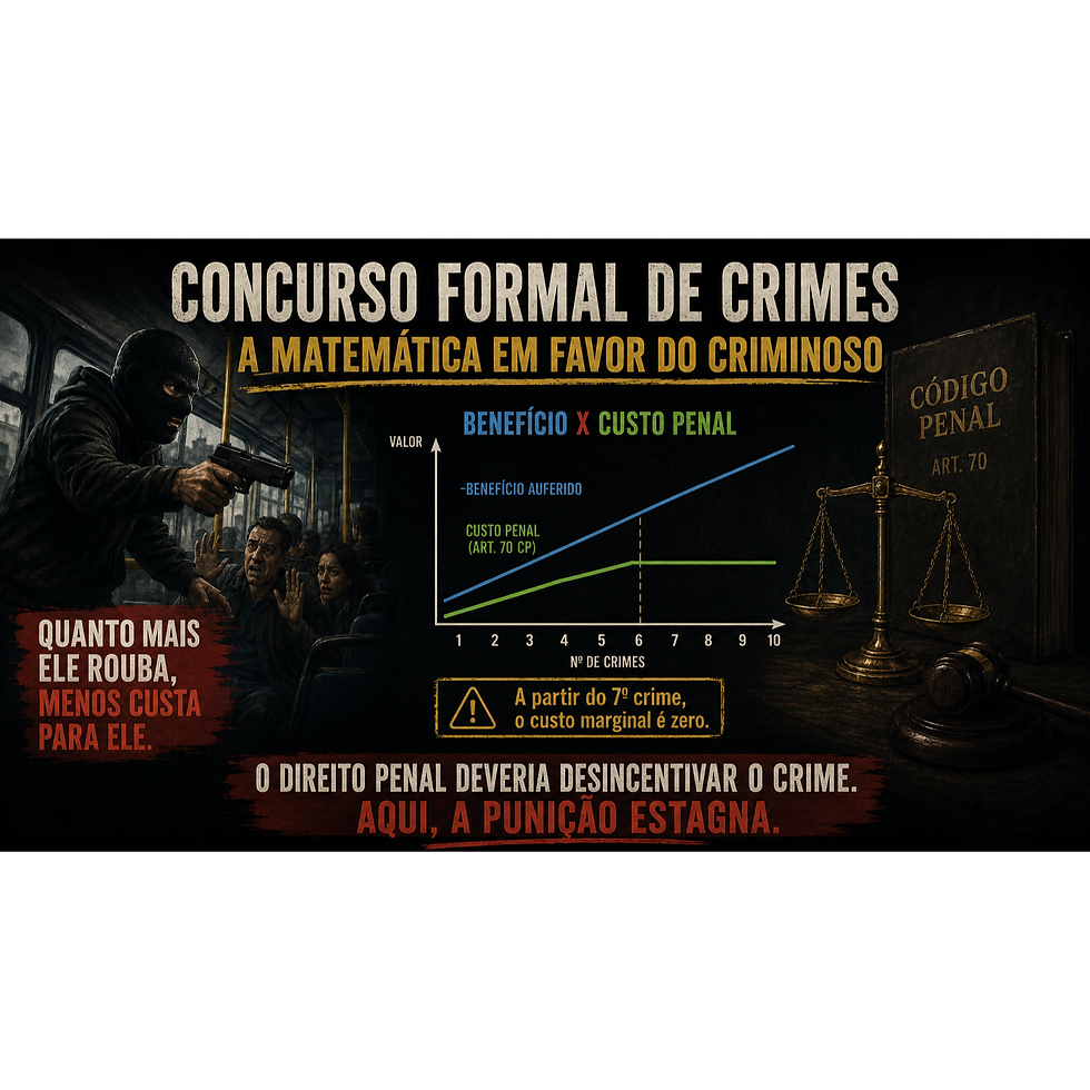 Concurso formal de crimes: a matemática em favor do criminoso