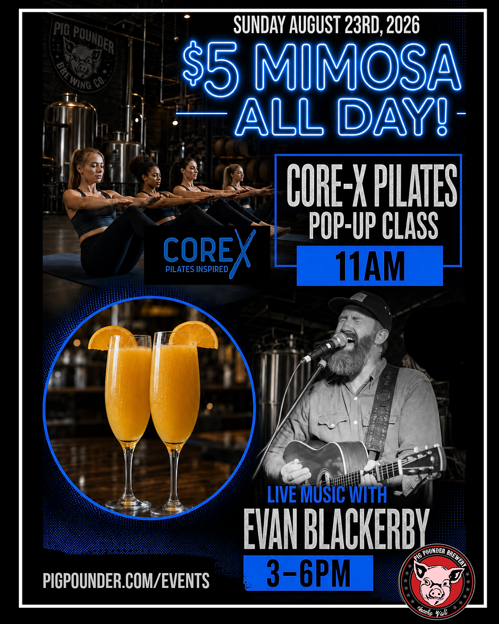 LIVE MUSIC + POP-UP PILATES + $5 Mimosas