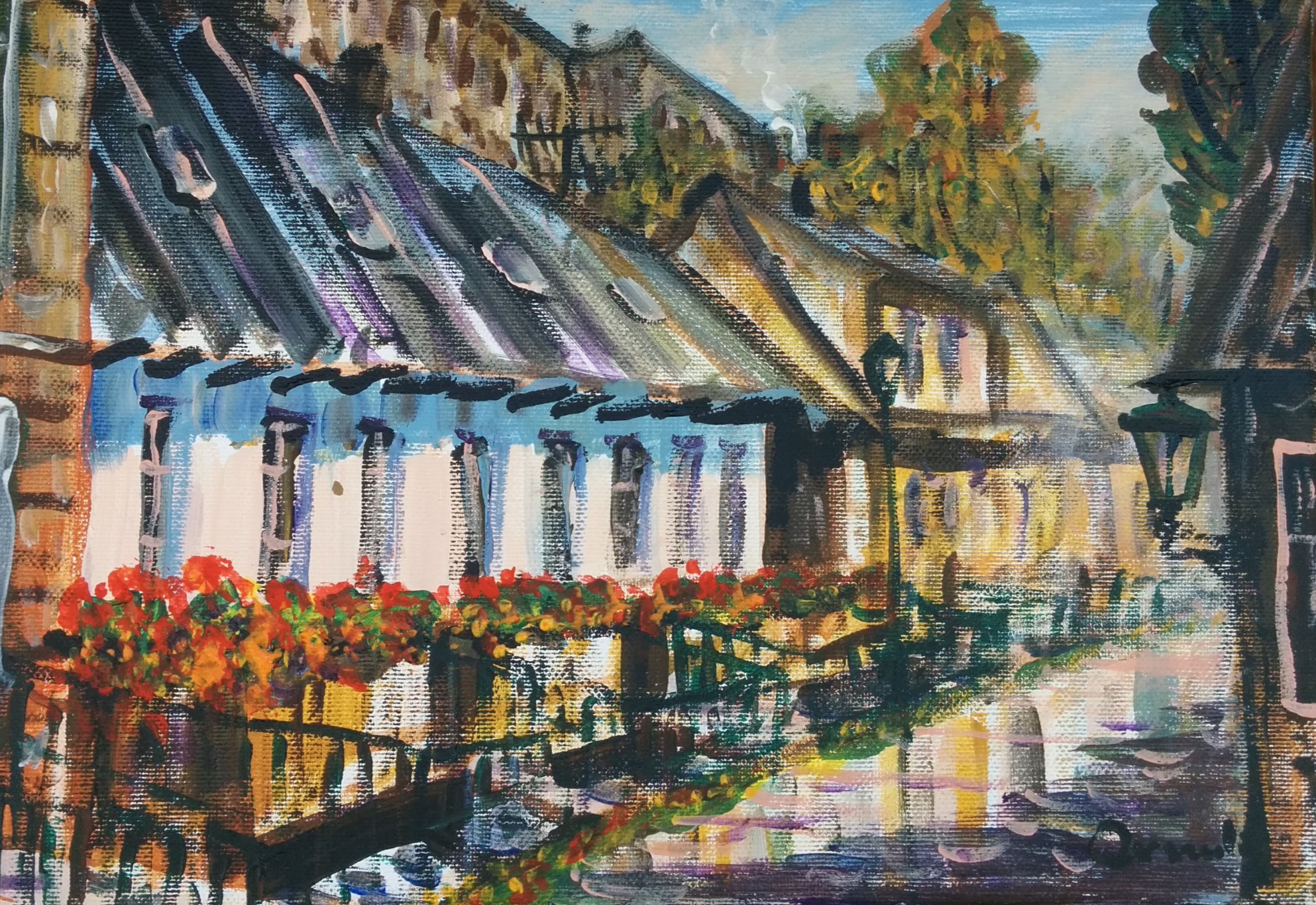 Obraz "Cieszyńska Wenecja" akryl (nr 204)