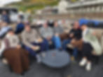 Group tour on river cruise