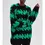 Thumbnail: Green Zigzag Knit Sweater