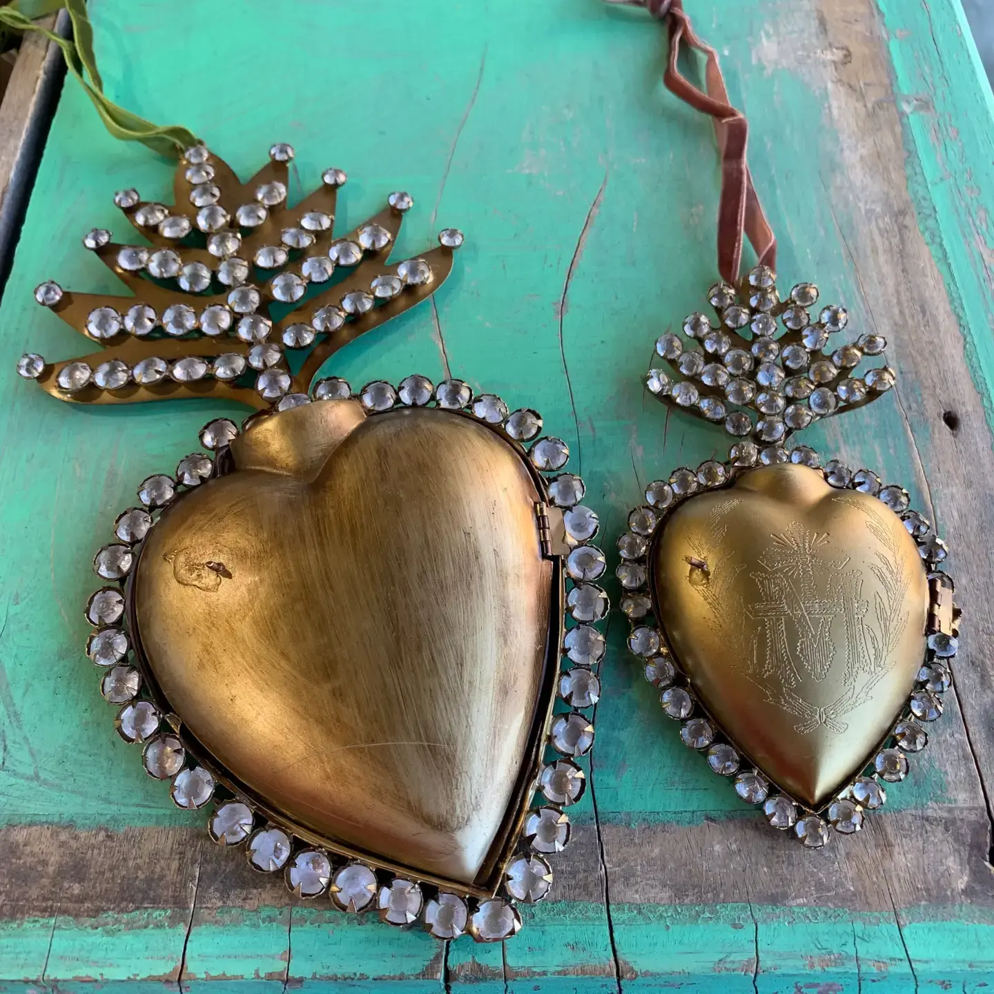 Large Jeweled Sacred Heart Box