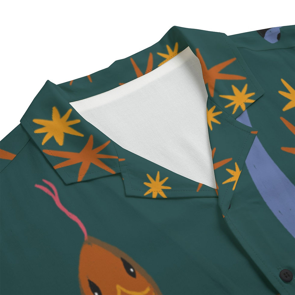 Thumbnail: Celeste Unisex Hawaiian Rayon Shirt