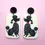 Thumbnail: Vintage Poodle Earrings