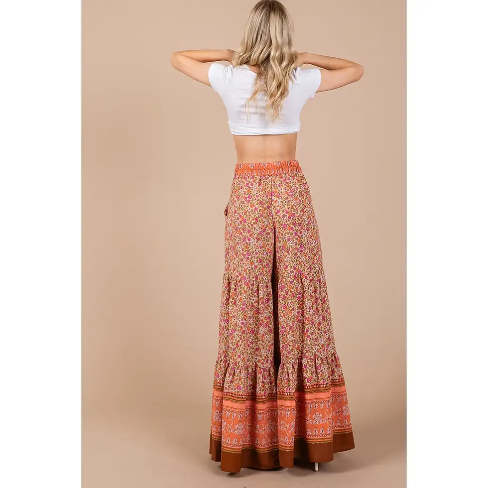 Thumbnail: Boho Floral Palazzo Pants