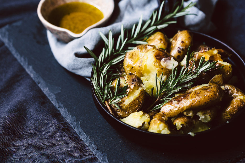 Portugiesische Ofenkartoffeln Batatas Ao Murro Oder Auch