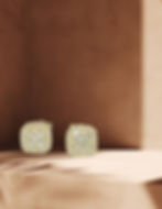 Square Fancy Earrings with Cz Gold 0kt