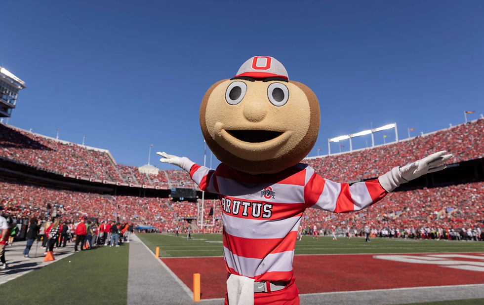 Ohio State Mascot Brutus gets the crowd riled up at “The Shoe” on gameday. (Photo via OSE.edu)