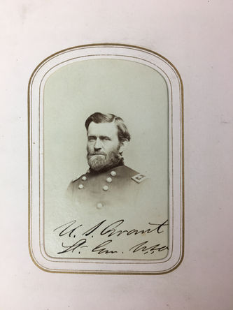Photographs and Autographs of Distinguished Civil War Union Generals, 1864