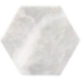 Meram Blanc Carrara Polished Hex Marble Tile - Sold by Box (14.88  sq.ft./box)