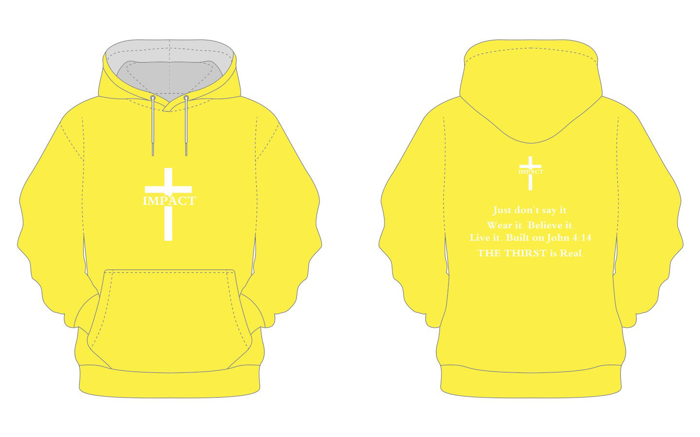 Impact Pullover Hoodies with statement