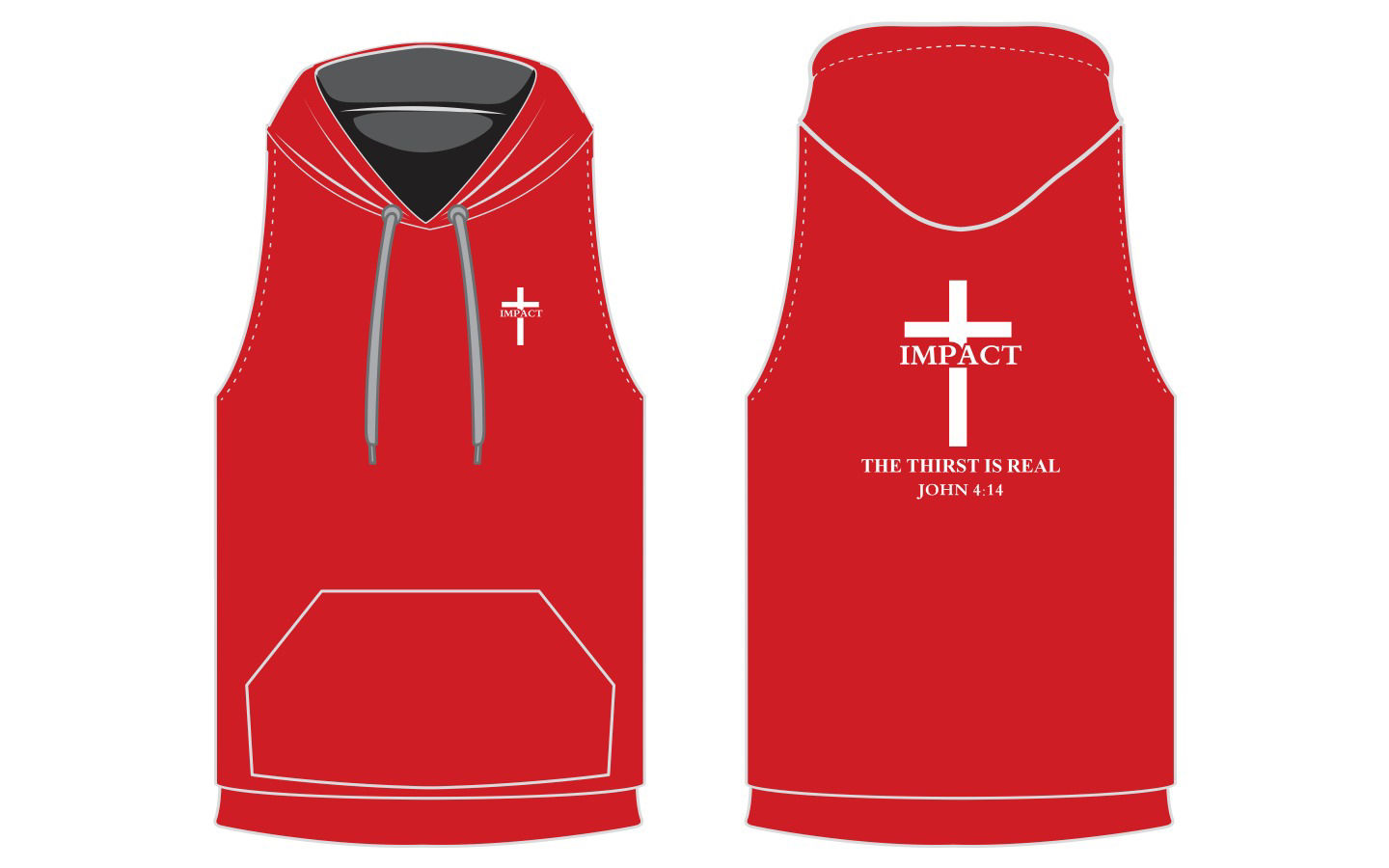Impact Sleeveless Hoodie 