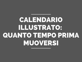 Calendario illustrato: quanto tempo prima muoversi