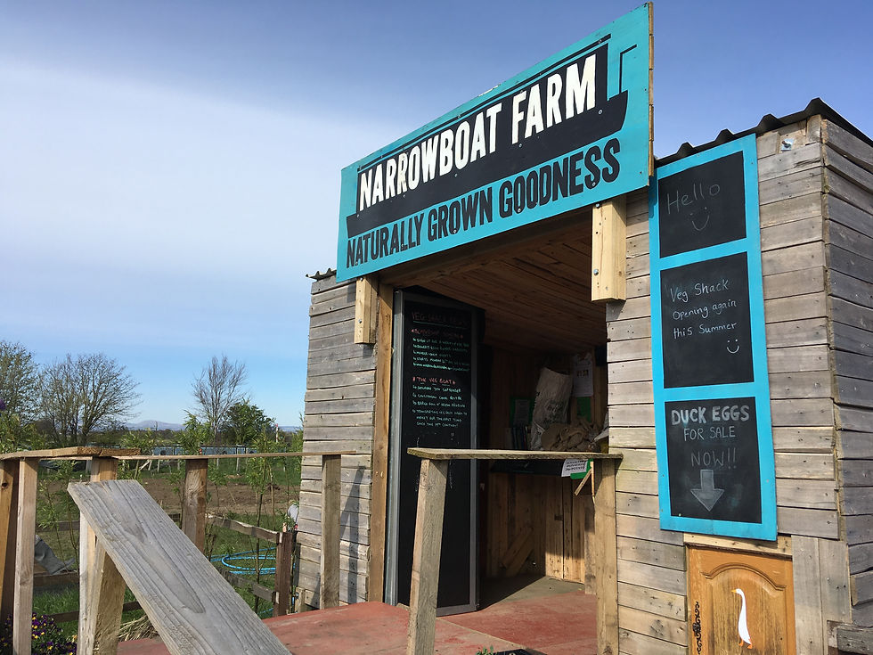 Veg shack at farm entrance