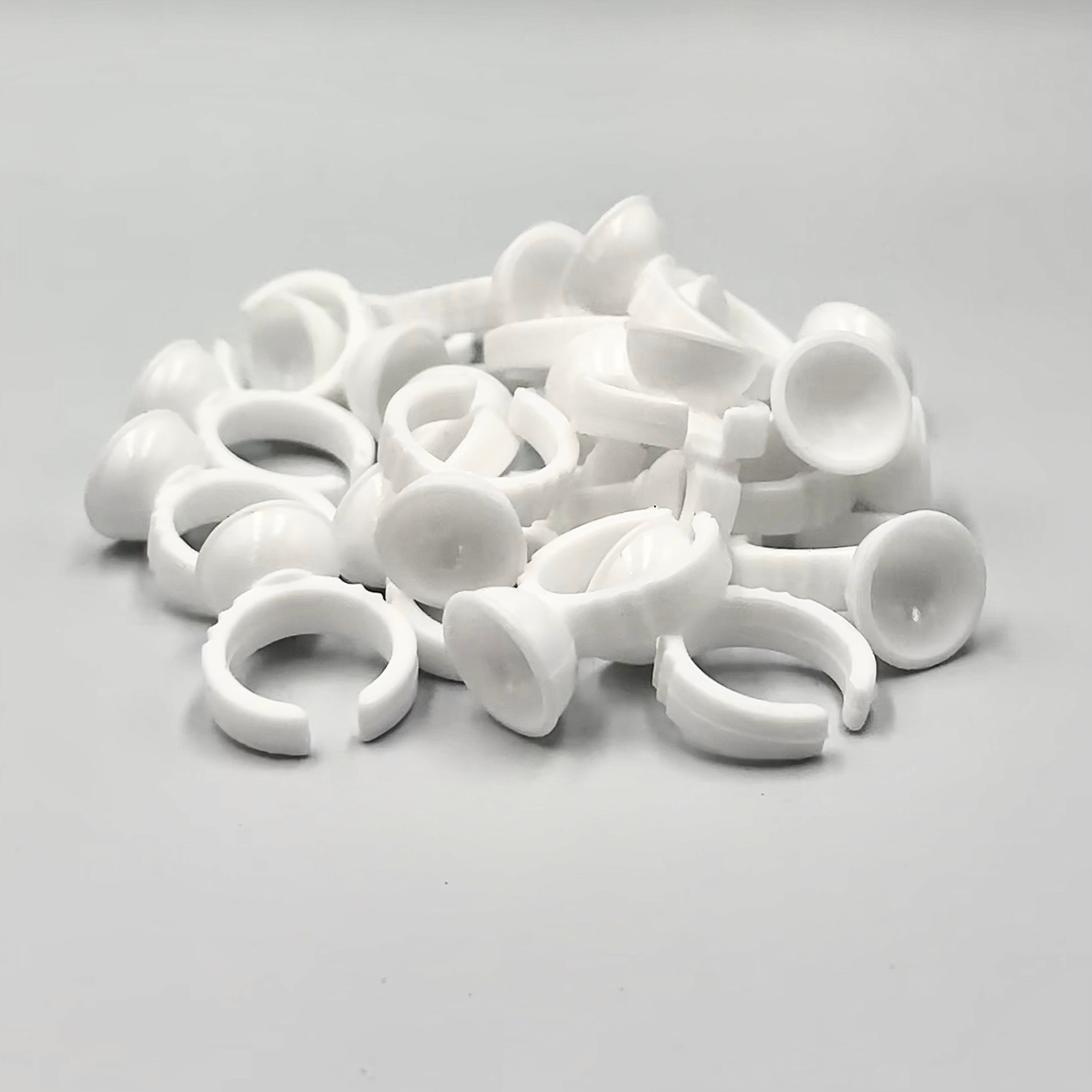 White Disposable Glue Rings (100ct.)