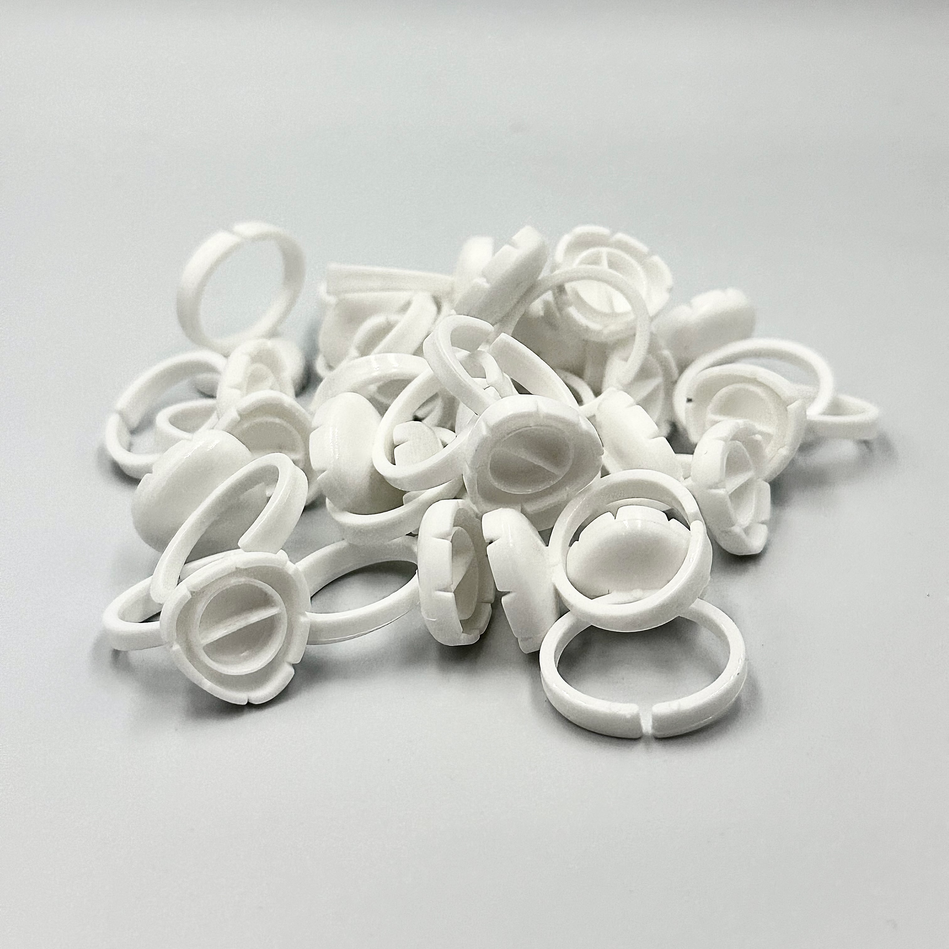 White Volume Glue Rings (100ct.)
