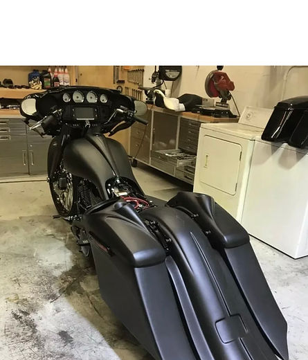 Custom stretched saddlebags sale