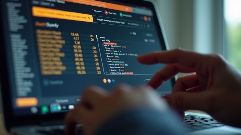 High angle view of a laptop screen showing a VIP number selection website